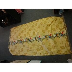 Barefoot attitude skirt dress swimwear cover up hawaiin tropical bird wrap